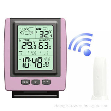 Wireless Weather Stations with 433MHz Frequency, 12/24-hour Time Display